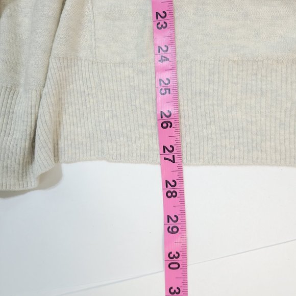 Wilfred Silk and Cashmere Women's Cardigan Light Grey/Black - Small - Picture 6 of 6